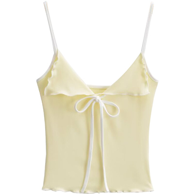 蝴蝶结吊带纯欲甜辣背心