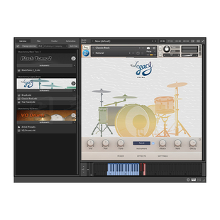 摇滚架子鼓音源Wavesfactory Drums茶巾鼓刷子鼓复古鼓通通鼓音色
