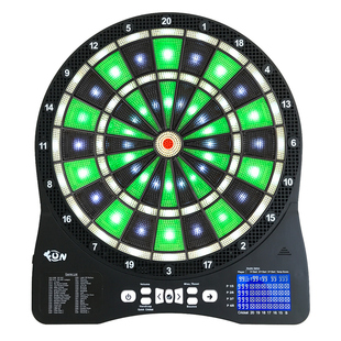 自动计分飞镖盘软式安全飞镖靶智能发光飞镖机家用比赛练习飞标靶