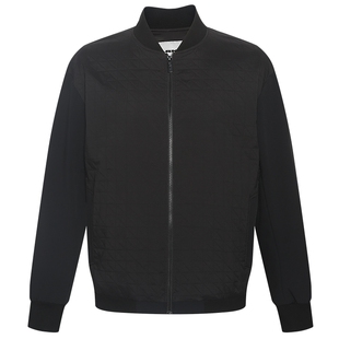 利郎官方 夹克男士春秋款新款棒球领拼接修身短款休闲男装外套