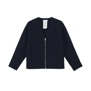 素然klee klee 美拉德环保棉休闲气质宽松舒适蓬松抽皱细斜纹夹克