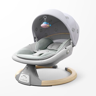 博比龙哄娃神器婴儿摇摇椅宝宝哄睡躺椅新生儿摇床电动摇篮安抚椅