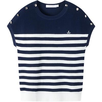 Navigare海洋风短袖宽松T恤衫