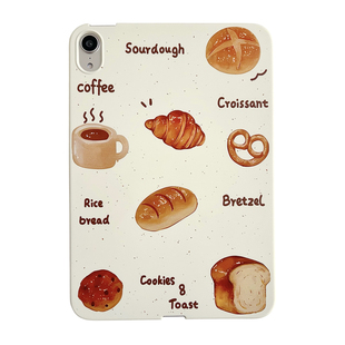 液态肤感软壳ipadmini6保护壳小众ins插画吐司面包2025款A16平板保护套air7 11寸复古颜色9代10.2寸无盖轻薄