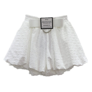 亏本清！不退不换！设计感小众阔腿裤松紧腰热裤宽松休闲短裤女