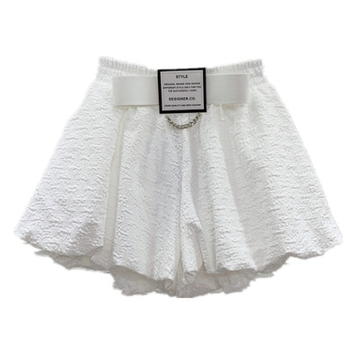 设计感小众松紧腰热裤