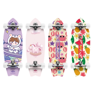 冰龙陆地冲浪板儿童初学者专业板免蹬地陆冲滑板路冲成人女生B7B9