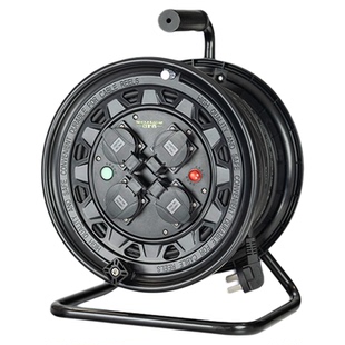 守护者电缆盘工程卷线盘移动国标防尘防水插座SF33016空盘无线