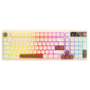 BOW 无线蓝牙三模键盘鼠标套装有线键鼠台式电脑专用静音女生办公