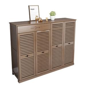 简易经济型楠竹百叶门鞋柜