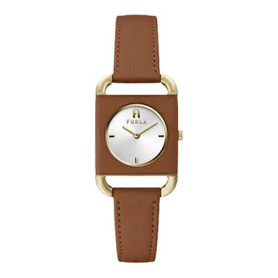 FURLA棕色石英女士时尚方形手表