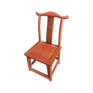 缅甸花梨木小官帽椅实木儿童靠背椅大果紫檀小官帽椅红木小椅子