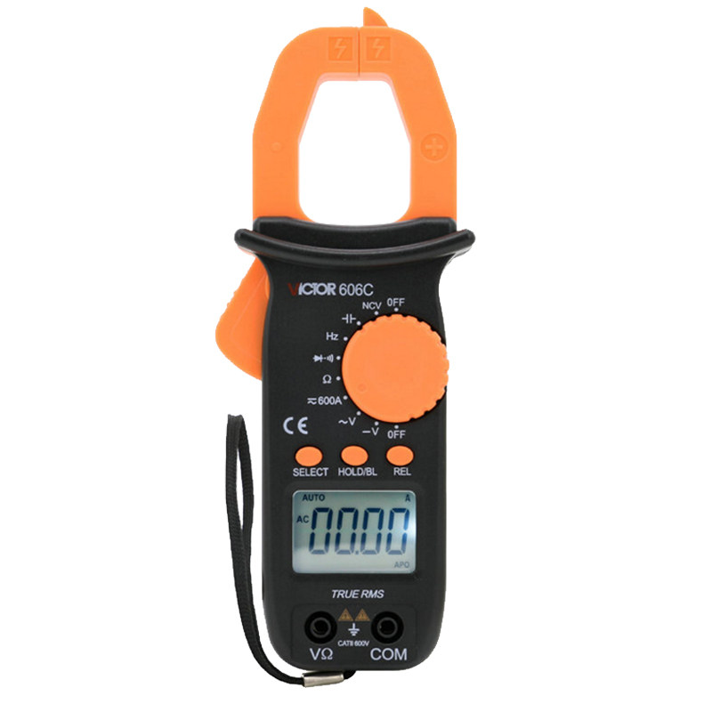 胜利钳形表数字高精度VC606A/VC606B/VC606C交直流钳型电流万用表