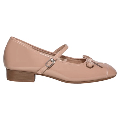 真皮小个子内增高5cm玛丽珍鞋女