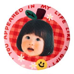 丸塔 来图定制徽章头像logo马口铁吧唧定制自印胸针幼儿园姓名牌