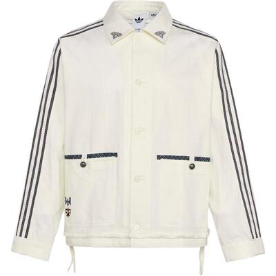 adidas三叶草男子翻领运动夹克
