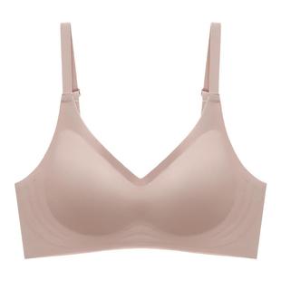 平胸小胸显大内衣女聚拢美背学生运动无痕背心式文胸超厚2026红色