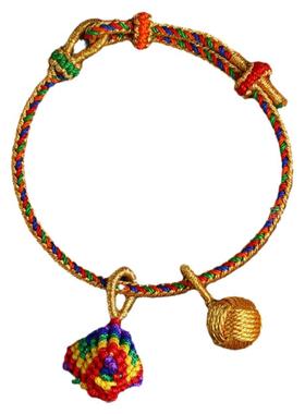 端午节五彩绳手工编织儿童手链