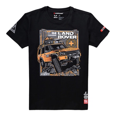 【越野江湖】OVERLAND原创设计户外休闲圆领短袖T恤A046路虎G4