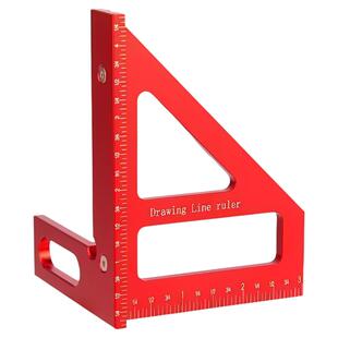 多功能三角尺铝合金多方位角度划线木工专用尺划线器划线规角度器