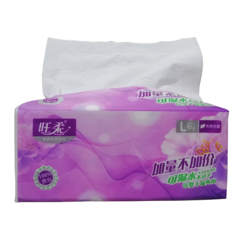 旺柔紫韵加量l码实惠装餐巾纸