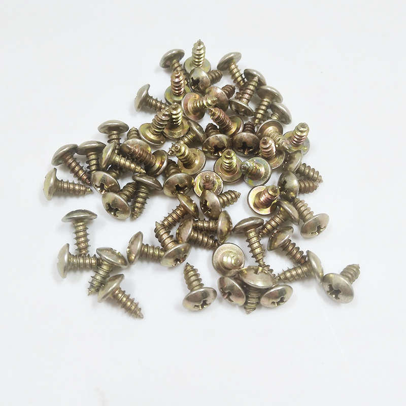 包邮镀彩锌大扁头自攻螺丝大头自攻钉尖尾螺钉扁圆头木螺丝钉M4M5