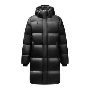 王一博明星同款羽绒服女2025新款冬季中长款黑标鹅系列专柜同款