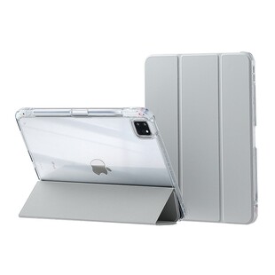 无笔槽适用iPadpro11寸保护壳ipad9苹果air5平板套10磁吸mini6轻便2亚克力3超薄九代4电脑8框7素皮2024新款六
