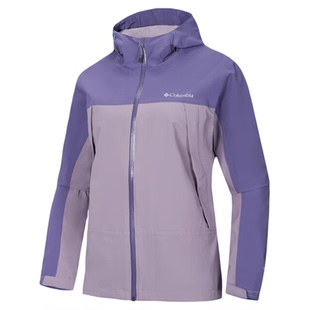 2026春夏新品哥伦比亚户外女装防水透气单层冲锋衣连帽夹克WR6318