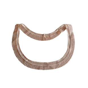 领口花边装饰假领diy服装手工辅料卡其色V领水溶刺绣百搭气质