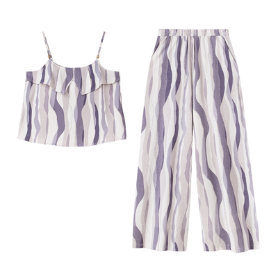 妮狄娅夏季柔软棉时尚家居服套装