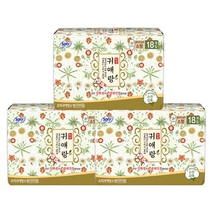 贵艾朗韩国进口原贵爱娘柔软亲肤不闷热草本日用卫生巾210mm54片