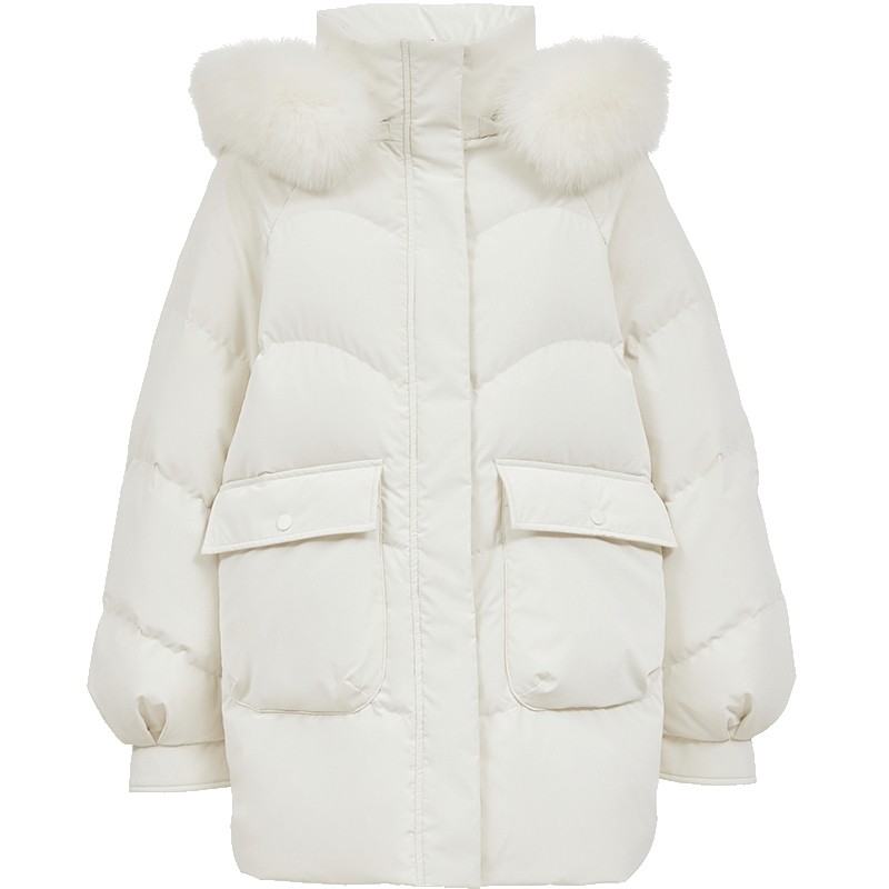 Vero Moda羽绒服女2025冬季新款90白鸭绒毛领轻羽外套325412007