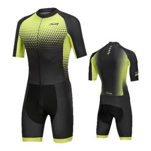 NUCKILY 铁人三项服装防晒透气背心连体泳衣骑行服跑步比赛专业服