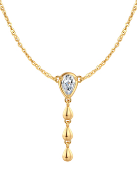 森吾《白露》Y字水滴项链