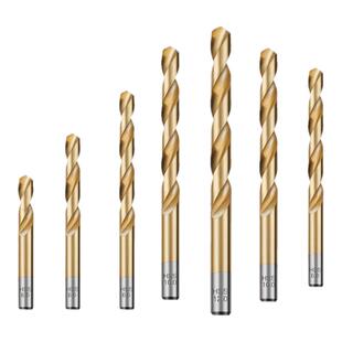 高速钢镀钛麻花钻头全磨制麻花钻不锈钢专用手电钻木工钻头1-12mm