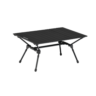 BLACKDOG黑狗户外折叠桌黑化铝合金桌子野营蛋卷桌椅便携式露营桌