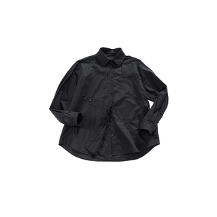 晶咕白标DADATATA2026春季新款【简素日常】大码女装微胖长袖衬衫