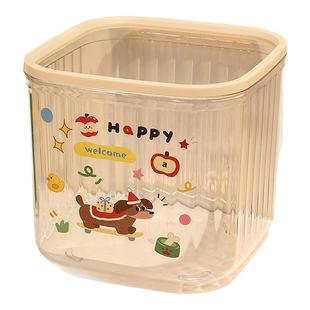 可爱桌面零食收纳盒办公室工位胶囊咖啡茶包客厅小杂物糖果置物架