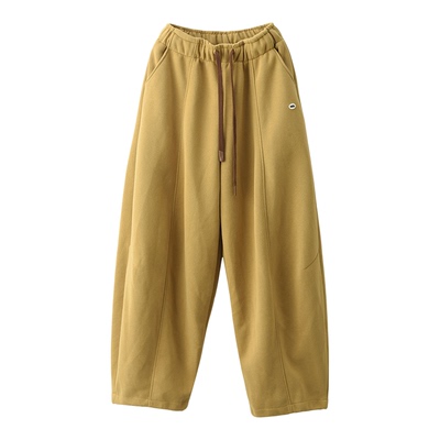 针织棉弯刀裤显瘦卫裤香蕉裤