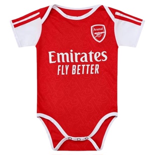 婴儿足球服哈衣阿S纳主场球衣41号赖斯连体三角爬服速干名字印制