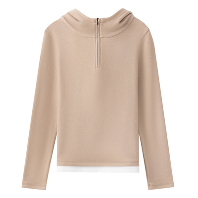 双面德绒保暖长袖连帽卫衣