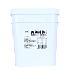 湘汝姜丝辣椒7.5kg湖南特产咸菜