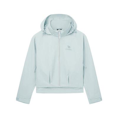 骆驼女装连帽茄克2026春季新款户外防风短款外套百搭宽松休闲夹克