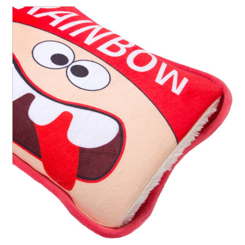 彩虹暖手器充电式热水袋防爆可插手家用暖肚暖手宝毛绒可爱暖宝宝