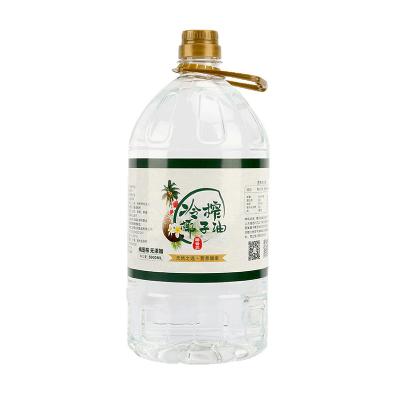 无添加椰邦冷榨椰子油特产初榨烘焙天然纯正食用植物油煎鱼蛋 5升