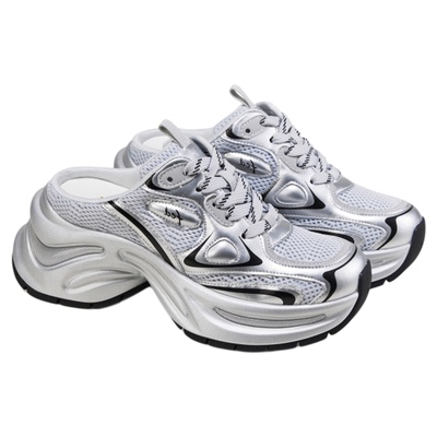 fed包头半拖夏季新款女鞋后空老爹鞋厚底增高拖鞋女款S0505-ZC572