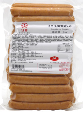 法兰克福香肠g42黑1kg美式烘焙用