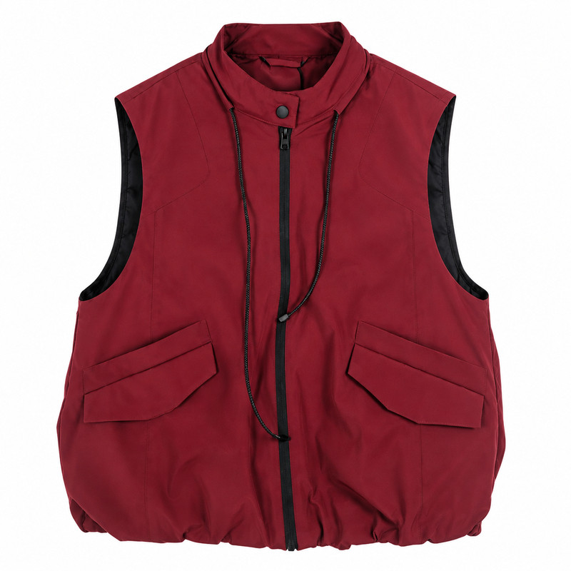 MOCIMME/默诗曼大口袋羽绒马甲新款保暖无袖时尚百搭羽绒服A0012