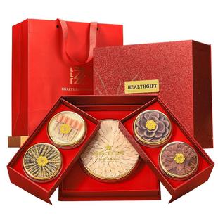 【香菇超级年货节】半山农五拼虫草西洋参红参片长石斛鹿茸礼盒
